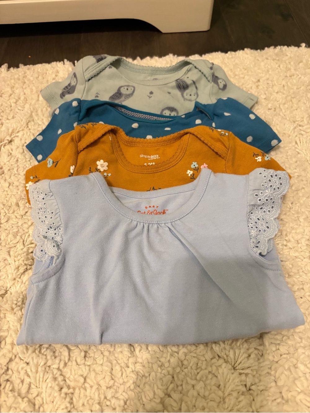 Baby onesies and pants set